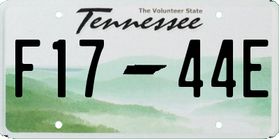 TN license plate F1744E
