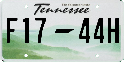 TN license plate F1744H