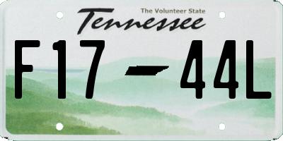TN license plate F1744L