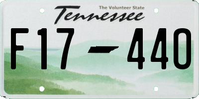 TN license plate F1744O