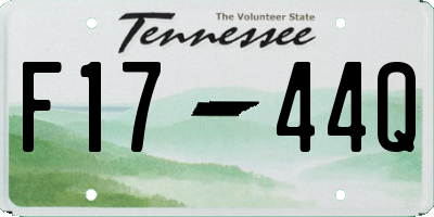 TN license plate F1744Q