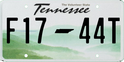 TN license plate F1744T