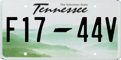 TN license plate F1744V