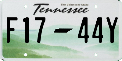 TN license plate F1744Y