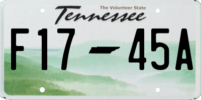 TN license plate F1745A