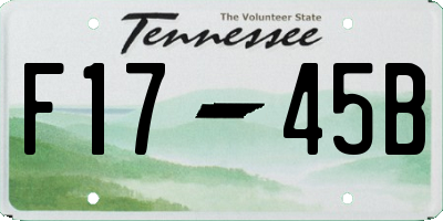 TN license plate F1745B