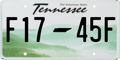 TN license plate F1745F