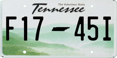 TN license plate F1745I