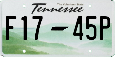 TN license plate F1745P