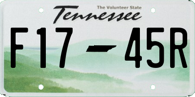 TN license plate F1745R
