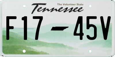 TN license plate F1745V