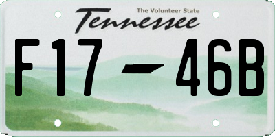 TN license plate F1746B