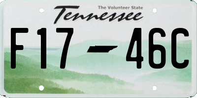 TN license plate F1746C