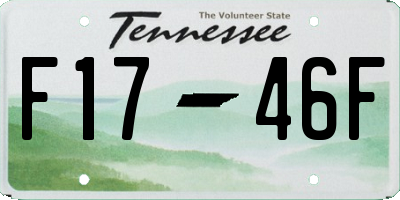 TN license plate F1746F