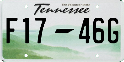 TN license plate F1746G