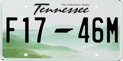TN license plate F1746M