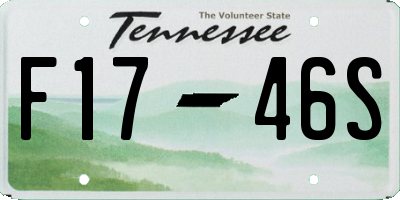 TN license plate F1746S