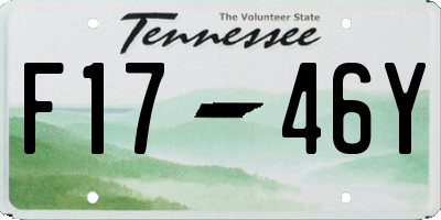 TN license plate F1746Y