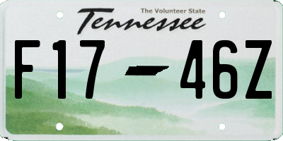 TN license plate F1746Z
