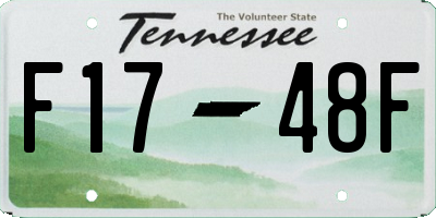 TN license plate F1748F
