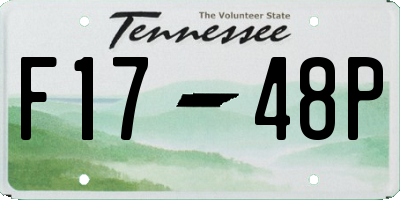 TN license plate F1748P