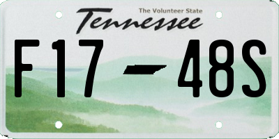 TN license plate F1748S