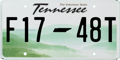 TN license plate F1748T