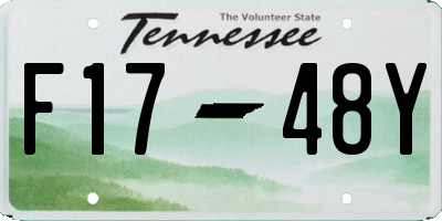 TN license plate F1748Y