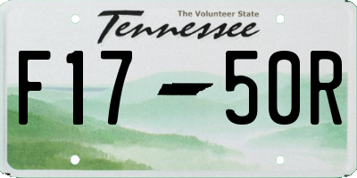 TN license plate F1750R