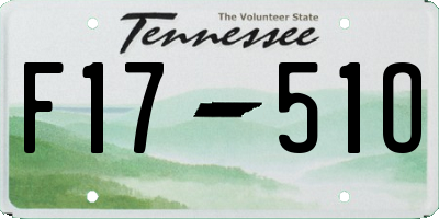 TN license plate F1751O