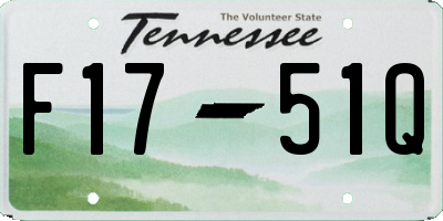 TN license plate F1751Q