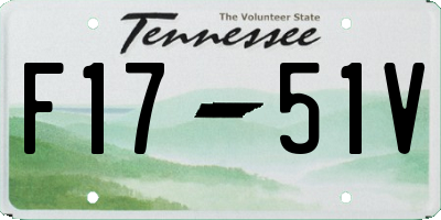 TN license plate F1751V