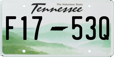 TN license plate F1753Q