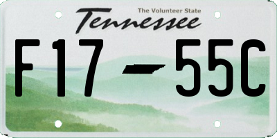 TN license plate F1755C