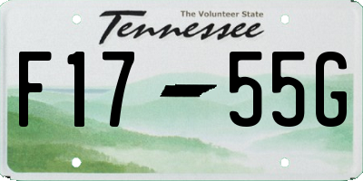 TN license plate F1755G