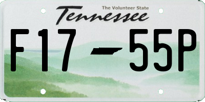 TN license plate F1755P
