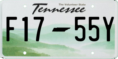 TN license plate F1755Y