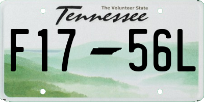 TN license plate F1756L