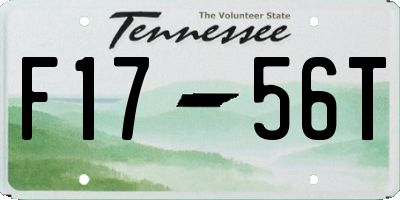 TN license plate F1756T