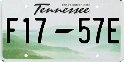 TN license plate F1757E