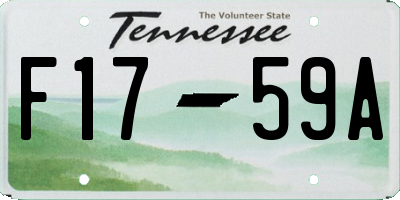 TN license plate F1759A