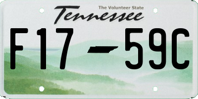 TN license plate F1759C