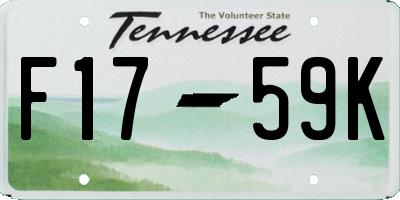 TN license plate F1759K