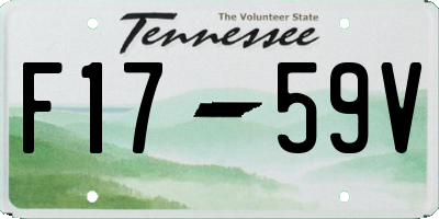 TN license plate F1759V