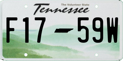 TN license plate F1759W