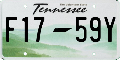 TN license plate F1759Y