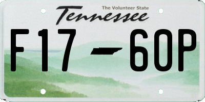 TN license plate F1760P