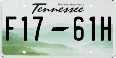 TN license plate F1761H