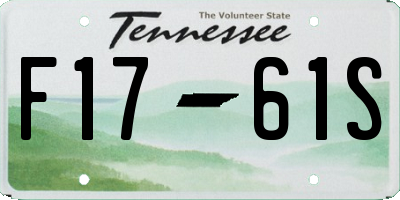 TN license plate F1761S