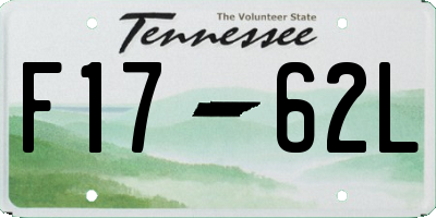 TN license plate F1762L